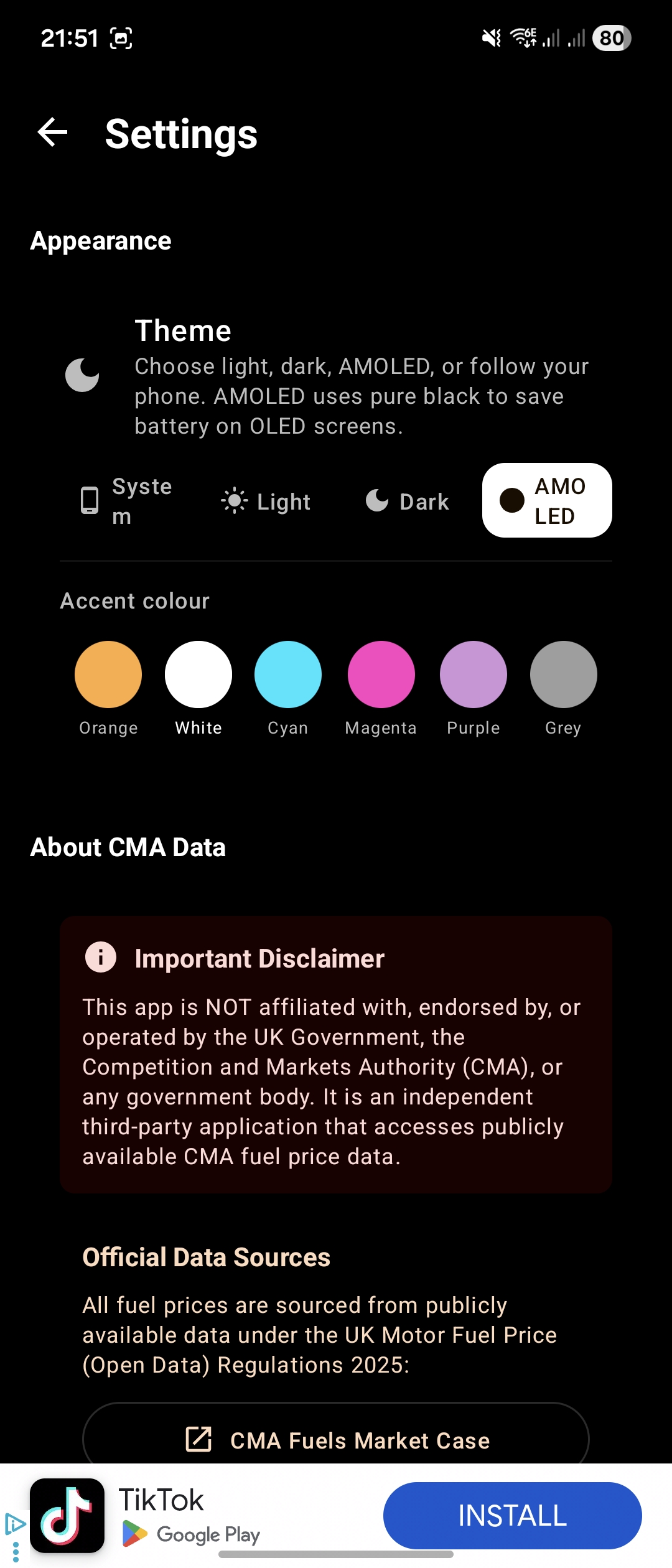 Fuel Finder UK light theme showing live petrol prices on a UK map